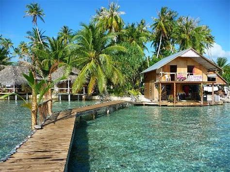 Tetamanu Village Fakarava French Polynesia Hostel.